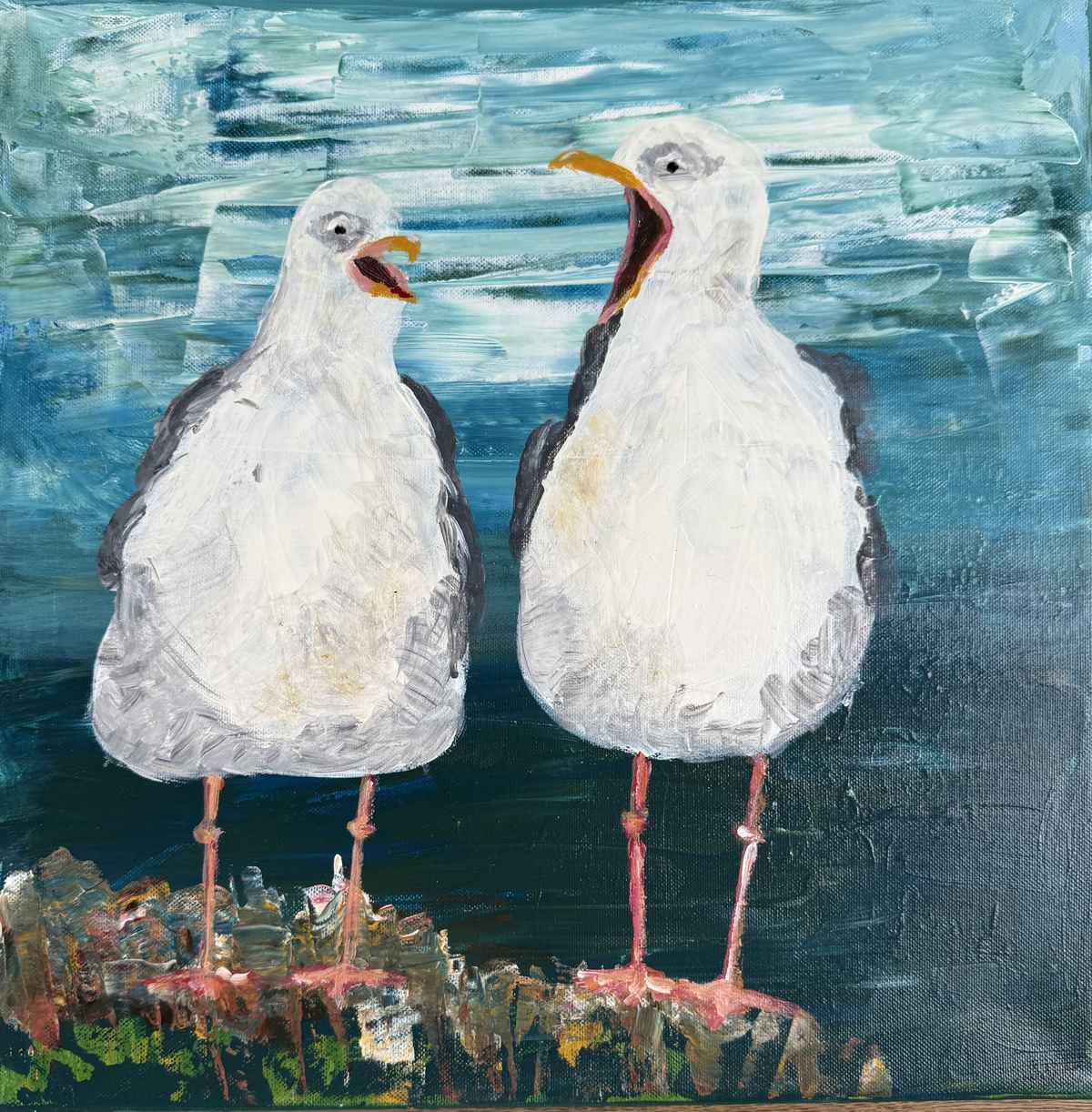Farver og liv på havnegalleriet